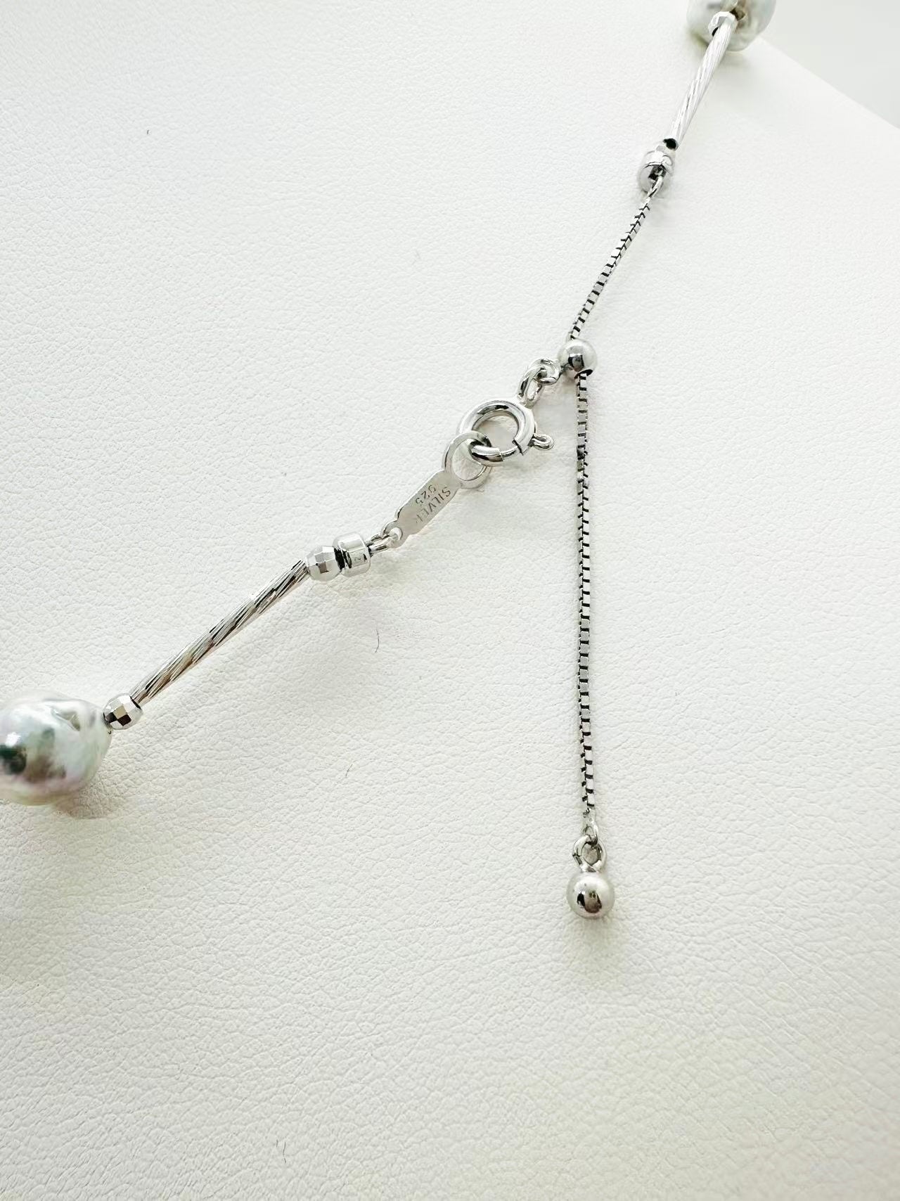 銀青のスターダスト ネックレス